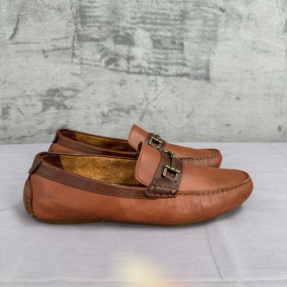 Cole Haan Somerset Link Bit Loafers Men 9.5M Brown Leather Slip On Driving Shoes - Picture 7 of 11